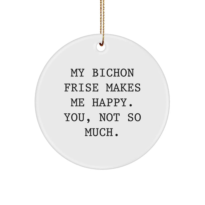 Funny Bichon Frise Dog Christmas Unique Gifts for Family Friends from Men Women Coworkers - Image 1