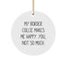 Funny Border Collie Dog Circle Ornament Gifts for Men Friends Family - My Border Collie Makes Me Happy. You, Not So Much. Christmas Decoration - Image 1