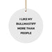 Bullmastiff Dog Lovers' Delight, Funny Quote Circle Ornament Gifts from Family to Friends, Unique Christmas Memorable Presents for Men and Women - Image 1