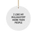 Bullmastiff Dog Lovers Unite! Funny Circle Ornament Gifts from Friends for Christmas - Image 1