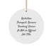 Christmas Unique Gifts for Radiation Therapist - Funny Quote Circle Ornament, Unique Present from Friends for Radiation Therapist - Image 1