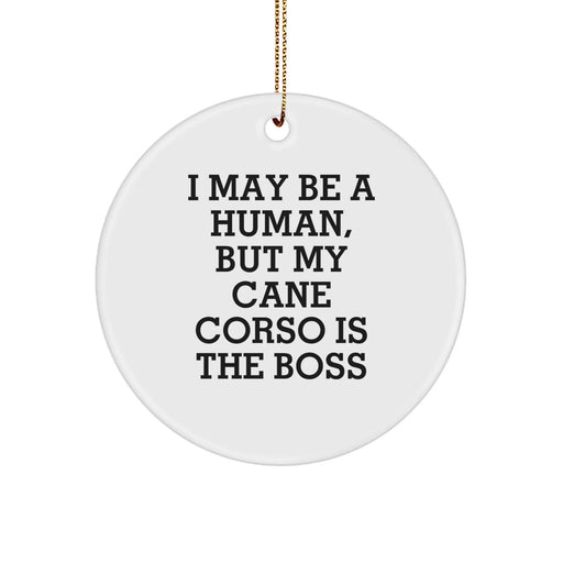 Funny Cane Corso Dog Lover Gifts from Friends for Christmas Unique Ornaments - Image 1