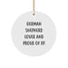 Fun German Shepherd Dog Lover Christmas Unique Gifts from Friends for Family - German Shepherd Lover Circle Ornament - Image 1