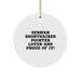Funny German Shorthaired Pointer Dog Lover Gifts from Friends, Unique Christmas Unique Gifts for German Shorthaired Pointer Dog Owners, Circle Ornament - Image 1