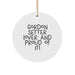 Gordon Setter Dog Lover Gifts from Men to Friends Christmas Unique Circle Ornament with 'Gordon Setter Lover And Proud Of It!' Quote - Image 1