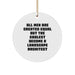 Funny Landscape Architect Gifts from Men - Circle Ornament for Christmas Unique Presents - Image 1