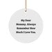 Funny Mommy Gifts from Family, Circle Ornament for Mommy, My Dear Mommy Always Remember - Image 1