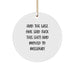 Funny Missouri Circle Ornament for Christmas, Gifts from Friends to Family, White Circle Shaped Decor, And 'The Wise One Said F--k This Shit' Quote - Image 1