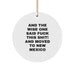 Funny New Mexico Christmas Unique Gifts from Friends - Circle Ornament with Quirky Quote - Perfect for New Mexico Lovers - Image 1
