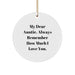 Auntie Gifts from Family - Circle Ornament with Funny Quote, Christmas Decoration for Auntie, Gifts for Auntie - Image 1