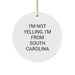 Funny South Carolina Circle Ornament Gifts from Men to Friends on Christmas - Image 1