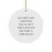 Funny Librarian Gifts for Men, Women, or Friends - Unique Circle Ornament from Men - Librarian Quote Christmas Unique Gifts - Image 1