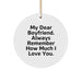 Funny Love Quotes for Sweetheart, Gifts from Women to Men, White Circle Ornament, Christmas Unique Gifts for Sweetheart - Image 1