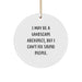 Funny Landscape Architect Gifts for Men, Unique Circle Ornament 'I May Be A Landscape Architect But I Cant Fix Stupid People' Christmas Decorations - Image 1
