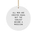 Funny Musician Christmas Unique Gifts from Friends, Inspirational Circle Ornament for Musician Men, Unique Christmas Ornaments for Musician. - Image 1