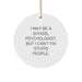 Funny School Psychologist Gifts from Friends - 'I May Be A School Psychologist, But...' Circle Ornament for Christmas - Image 1