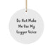 Funny Logger Gifts for Men - Circle Ornament with Gold Cord - Christmas Unique Finds, Gifts from Friends or Family - Image 1