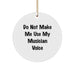Funny Musician Gifts for Friends - 'Do Not Make Me Use My Musician Voice' Circle Ornament for Men, Women, or Coworkers - Christmas Unique Gifts from Family - Image 1