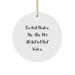 Funny Underwriter Circle Ornaments for Christmas Unique Gifts from Friends and Family to Underwriters with 'Do Not Make Me Use My Underwriter Voice' Quote - Image 1