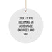 Funny Aerospace Engineer Circle Ornament Gifts from Friends for Aerospace Engineer Man - Image 1