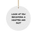 Funny Drafter Gifts, Circle Ornament Look At You Becoming A Drafter And Shit, Unique Christmas Memorable Presents for Drafter Friends - Image 1