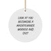 Funny Maintenance Worker Christmas Unique Gifts for Men, 'Look At You Becoming A Maintenance Worker And Shit', Circle Ornament from Friends, Family, Coworkers - Image 1
