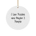 Funny Puzzles Gifts for Puzzles Lovers, Circle Ornament, Christmas Unique Gifts from Friends, 'I Like Puzzles And Maybe 3 People' Quote - Image 1