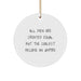 Funny Umpire Gifts for Men - Circle Ornament with All Men Are Created Equal But The Coolest Become An Umpire Quote, Gifts from Friends, Christmas Unique Ornaments - Image 1