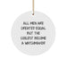 Watchmaker Gifts from Men - Funny Circle Ornament for Watchmaker Enthusiasts, 'All Men Are Created Equal But The Coolest Become A Watchmaker' Quote, Christmas Unique Gifts - Image 1