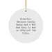 Funny Director Gifts for Her, Circle Ornament with Quirky Quote, Perfect Christmas Memorable Present from Women to Family - Image 1