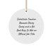 Funny Substitute Teacher Gifts, Classy Sassy And A Bit Fearlessy Ornaments for Men, Women, Family and Friends - Christmas Decorations - Image 1