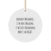 Funny Aircraft Mechanic Circle Ornament, Gifts for Men, Friends, Colleagues from Family, Unique Christmas Unique Gifts for Aviation Enthusiasts - Image 1