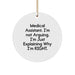 Funny Medical Assistant Christmas Circle Ornament Gifts from Friends for Medical Assistant - Image 1