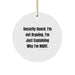 Funny Security Guard Gifts for Men on Christmas Unique Circle Ornament with 'Security Guard. I'm Not Arguing. I'm Just Explaining Why I'm Right.' Quote from Friends and Family - Image 1