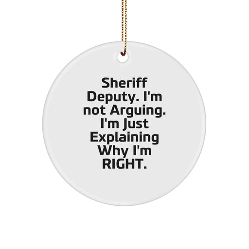 Funny Sheriff Deputy Gifts for Men, Funny Sheriff Deputy Christmas Unique Gifts from Friends - Image 1