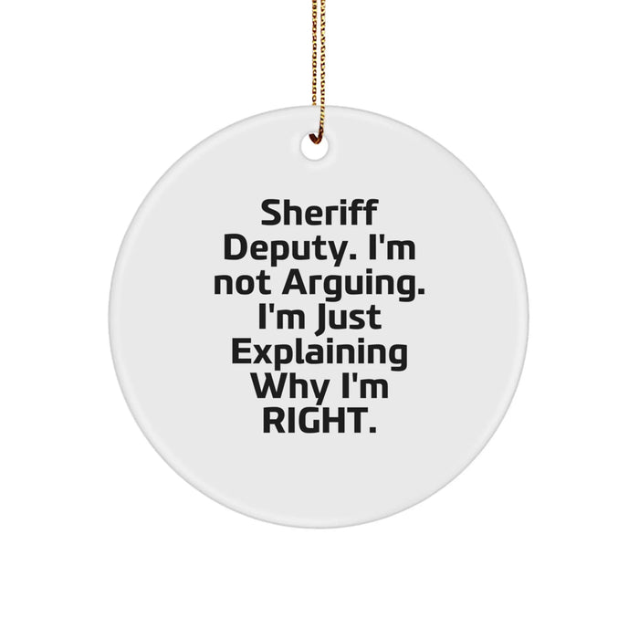 Funny Sheriff Deputy Gifts for Men, Funny Sheriff Deputy Christmas Unique Gifts from Friends - Image 1