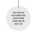 Funny Accountant Gifts, Christmas Unique Ornaments for Accountant Friends, Office Mates, 'Don't Trust An Accountant That Doesn't Drink Coffee And Say F--k A Lot' - Image 1