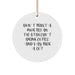 Funny Mortician Gifts from Men, Unique Christmas Circle Ornaments for Mortician Friends, Don't Trust A Mortician That Doesn't Drink Coffee - Image 1