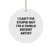 Funny Artist Circle Ornament Gifts from Men to Artist Friends on Christmas Unique Gifts - Image 1