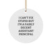 Funny Assistant Principal Gifts from Friends - Circle Ornament for Assistant Principals Men Women Coworkers Family - Image 1