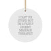 Funny Massage Therapist Gifts, Circle Ornament, 'I'm A Fairly Decent Massage Therapist' - Unique Christmas Unique Gifts for Friends from Coworkers, Family Members - Image 1