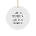Funny Millwright Gifts for Him - Inspirational Quote Circle Ornament, Unique Christmas Decorations, Gifts from Men to Millwright Friends - Image 1