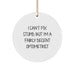 Funny Optometrist Gifts for Men Women Friends - I Can't Fix Stupid Optometrist Circle Ornament, Christmas Unique Gifts from Family to Optometrist - Image 1