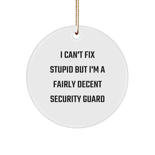Funny Security Guard Gifts for Men Security Guards - Christmas Unique Ornament - Image 1