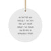Ambulance Driver Gifts, Funny Inspirational Quotes, Circle Ornament, Gifts from Family to Ambulance Driver Men, Unique Christmas Unique Gifts for Ambulance Driver - Image 1