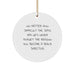 Funny Inspirational Gifts for Band Director, Circle Ornament with Heartfelt Quote, Christmas Unique Gifts from Friend to Family - Image 1