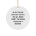 Designer Circle Ornament Gifts from Family, Friends, or Coworkers for Christmas - Inspirational Quote 'Never Forget The Reason You Became A Designer.' - Image 1