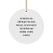 Game Warden Christmas Circle Ornament, Funny Quote Gifts from Men to Friends, Inspirational Motivation for Game Wardens - Image 1