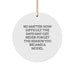 Funny Model Inspirational Gifts from Friends for Christmas Unique Circle Ornament, Never Forget Reason You Became Model, Model Gifts, Gift for Model - Image 1