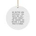 Funny Nurse Practitioner Gifts from Family for Christmas Unique Circle Ornaments, Inspirational Quote Circle Ornament for Nurse Practitioner - Image 1